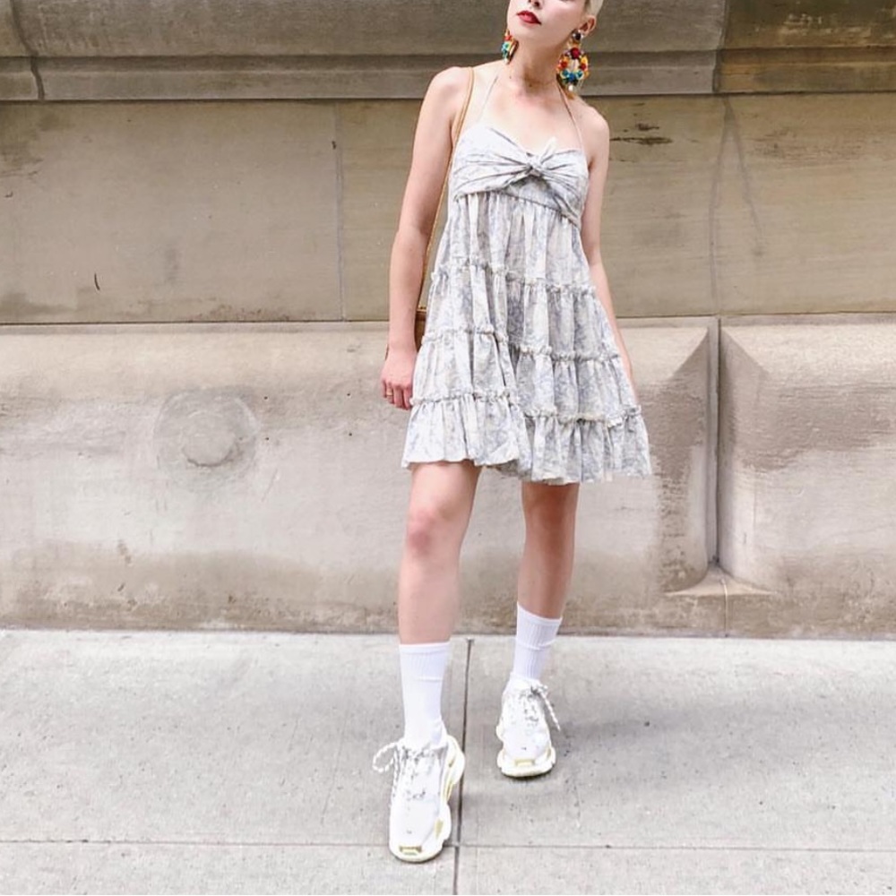 Zimmermann printed mini halter dress size 2 great condition